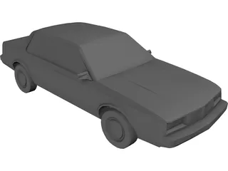 Oldsmobile Cutlass Ciera (1983) 3D Model preview