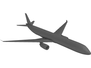 Airbus A330 3D Model preview