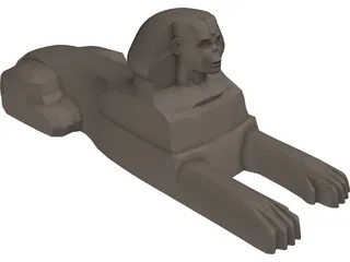 Egyptian Sphinx 3D Model preview