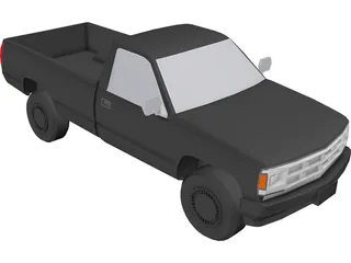 Chevrolet S10 Pickup (1991) 3D Model preview