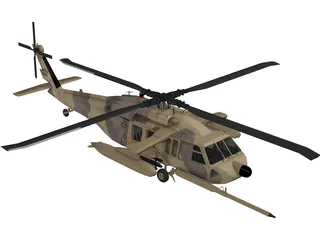 Sikorsky MH-60 3D Model preview