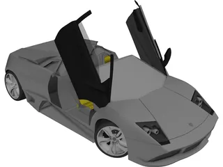 Lamborghini Murcielago LP640 Roadster 3D Model preview