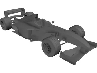 Formula 1 Car (1998) 3D Model preview