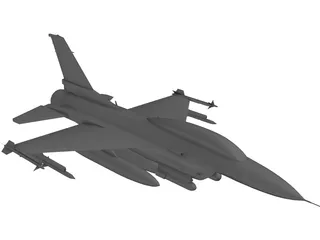 F-16D 3D Model preview