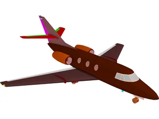 Dassault Falcon 100 3D Model preview