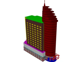 Building Office 3D Model preview