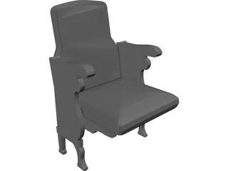 Theater Seats 3D Model preview