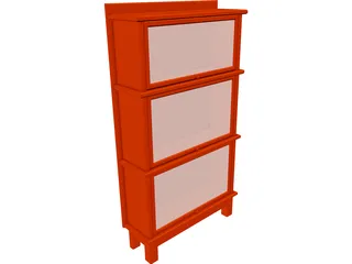 Bookcase 3D Model preview