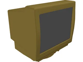 Monitor 3D Model preview