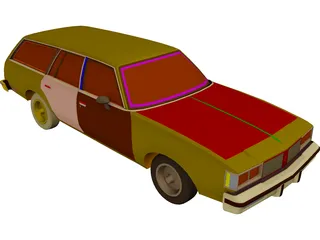 Oldsmobile Cutlass Cruiser (1983) 3D Model preview