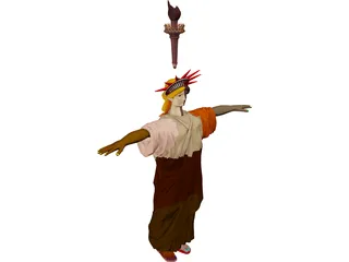 Statue of Liberty 3D Model preview