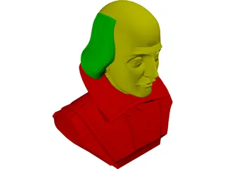 William Shakespeare 3D Model preview