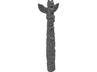 Totem Pole 3D Model preview