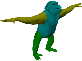 Chimpanzee 3D Model preview