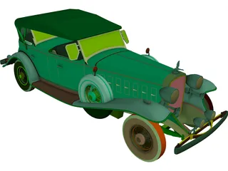 Cadillac V16M (1932) 3D Model preview