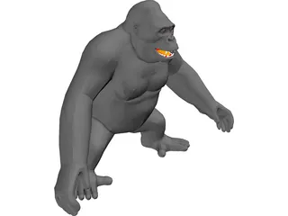 Gorilla 3D Model preview