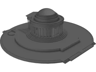 Jefferson Memorial 3D Model preview