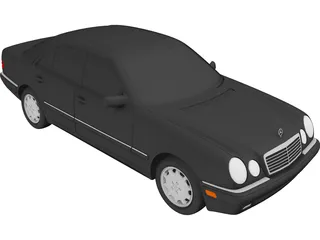 Mercedes-Benz E-class (1996) 3D Model preview