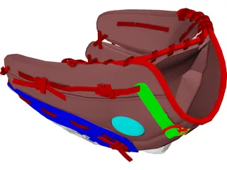 Baseball Glove 3D Model preview