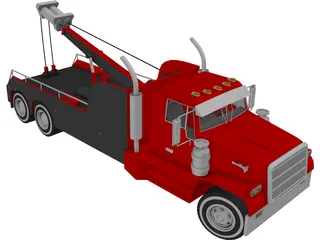 Tow Truck 3D Model preview