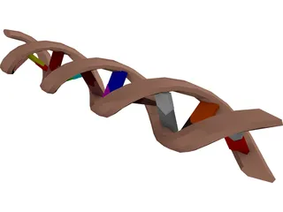 DNA Molecule 3D Model preview