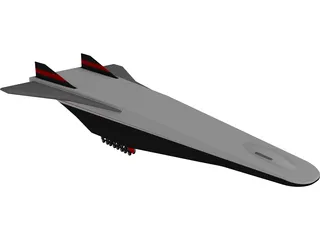 Rockwell X-30 3D Model preview