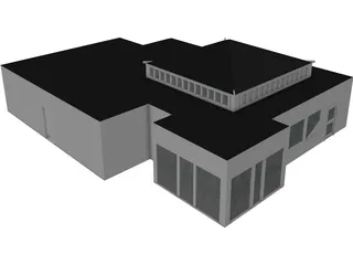Cafe 3D Model preview