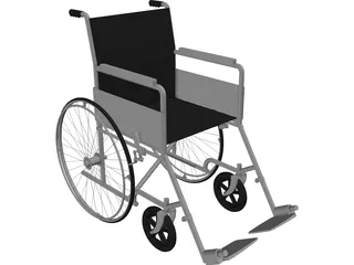 Wheelchair 3D Model preview