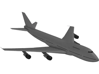 Boeing 747 3D Model preview