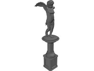 Cupid Statue 3D Model preview