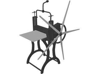Antique Press 3D Model preview