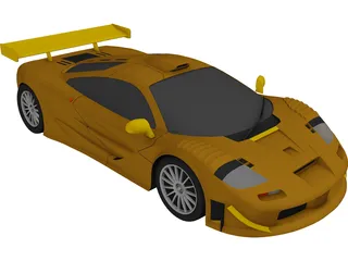 McLaren F1 GT1 (1997) 3D Model preview