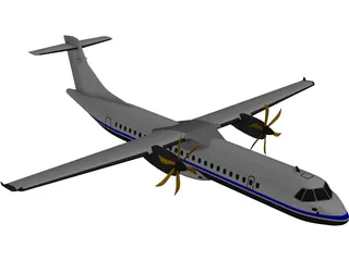 ATR 72 3D Model preview