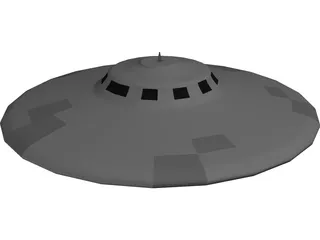 Flying Saucer 3D Model preview