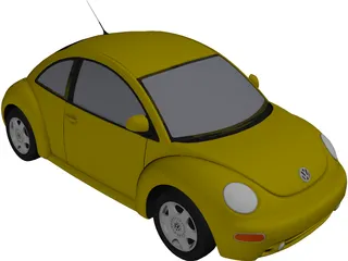 Volkswagen Beetle (1998) 3D Model preview
