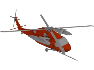 Sikorsky UH-60 Black Hawk 3D Model preview