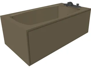 Bathtub 3D Model preview