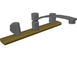 Kitchen Faucet 3D Model preview