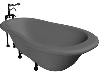 Bathtub 3D Model preview