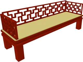 Bench 3D Model preview