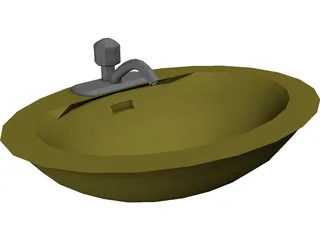 Sink Bathroom 3D Model preview