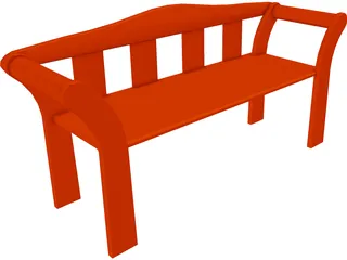 Bench 3D Model preview