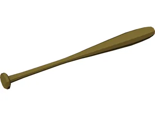 Baseball Bat 3D Model preview