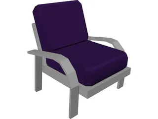 Chair Lounge 3D Model preview