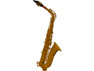 Saxophone 3D Model preview