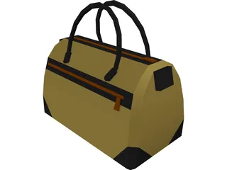 Duffel Sports Bag 3D Model preview