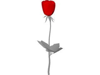 Rose 3D Model preview