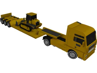 Euro Lowboy 3D Model preview