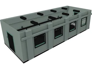 Hospital Ward 3D Model preview