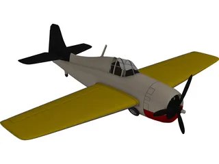 F4F Wildcat 3D Model preview